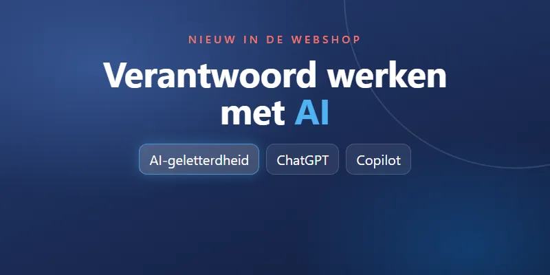 Banner Verantwoord werken met AI